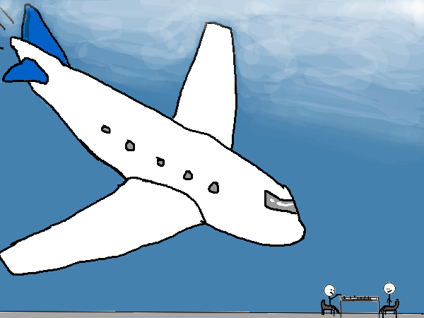 Drawing by small canyon