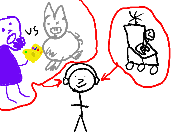 Drawing by aj in a new dress