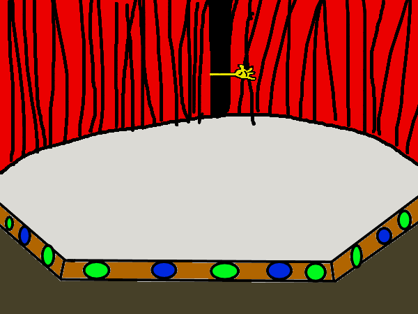 Drawing by small canyon