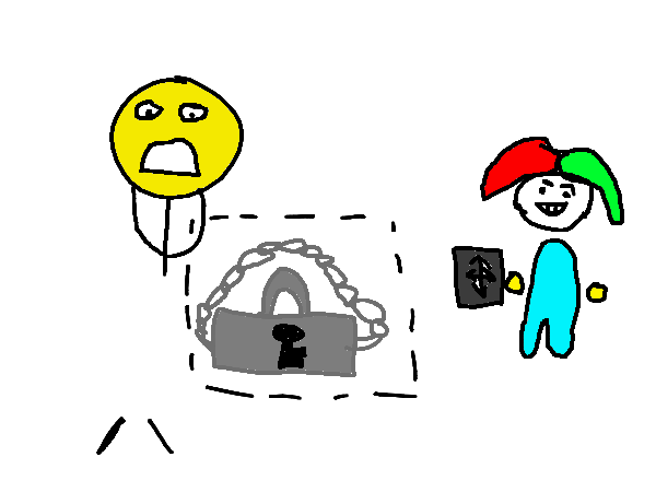 Drawing by a happy jamily