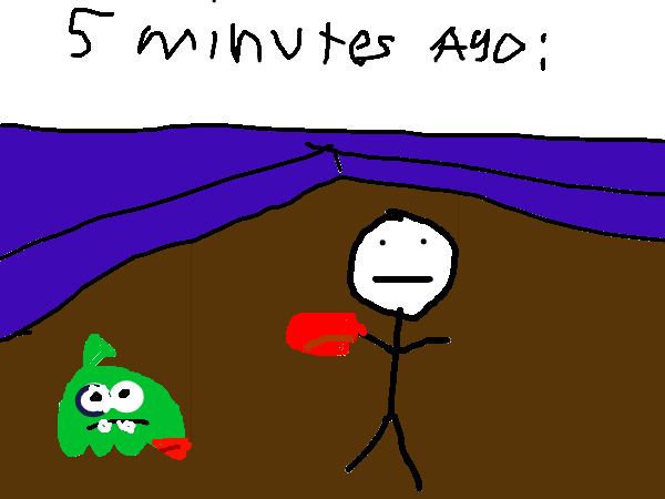 Drawing by pacman (not funny)