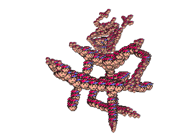 Drawing by vibrating cube