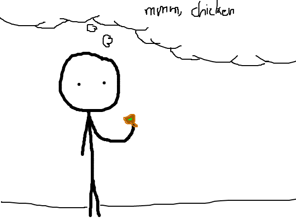 Drawing by dog goo