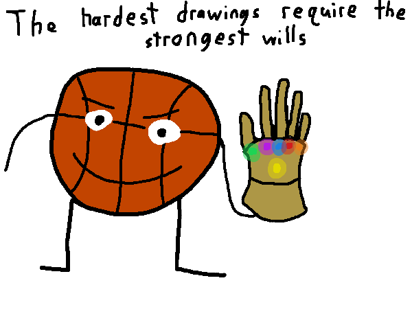 Drawing by bacon