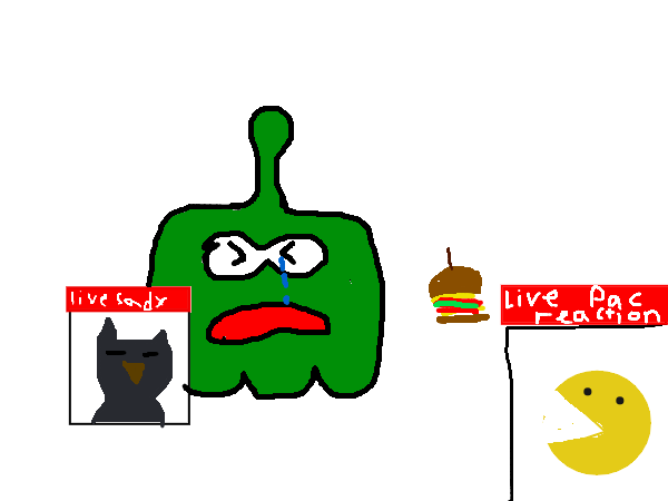 Drawing by pacman (not funny)