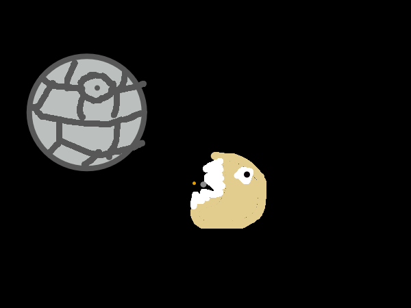 Drawing by pacman