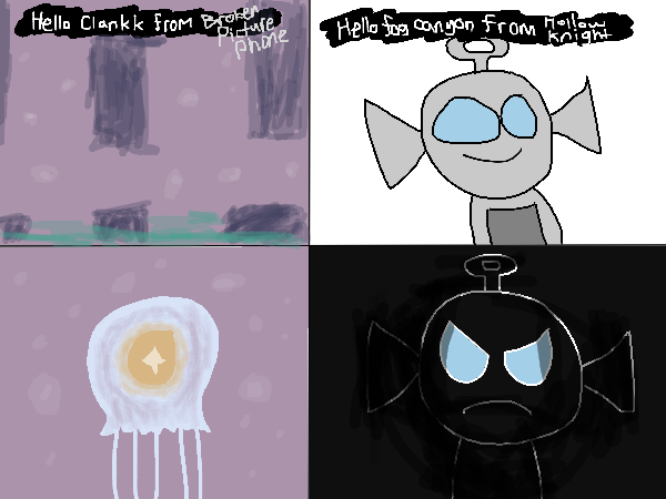 Drawing by Clankk (with a gun!)