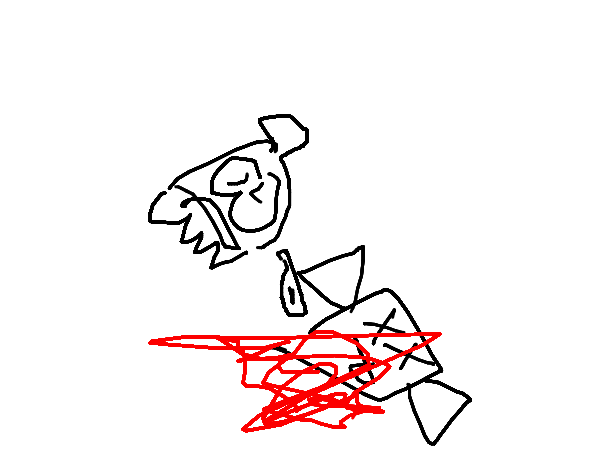 Drawing by jokeboataroodle