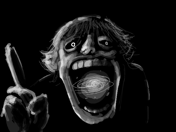 Drawing by vibrating cube